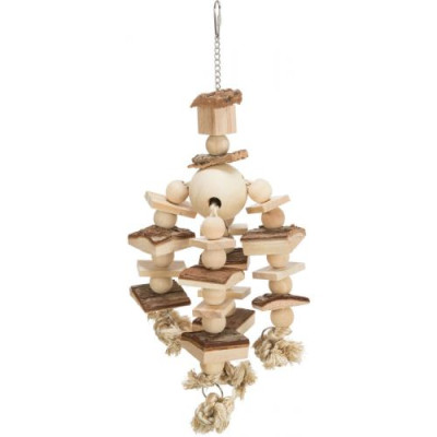 Іграшка Trixie для птахів, підвісна, 35 см (натуральні матеріали) Іграшка Trixie для птахів, підвісна, 35 см (натуральні матеріали)