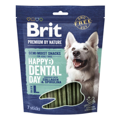 Ласощі для cобак великих порід Brit Premium Dental Snacks L з колагеном і спіруліною 250 г Ласощі для cобак великих порід Brit Premium Dental Snacks L з колагеном і спіруліною 250 г