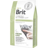 Сухий корм Brit GF VetDiet Cat Diabetes для котів, при цукровому діабеті, з куркою та горохом, 2 кг Сухий корм Brit GF VetDiet Cat Diabetes для котів, при цукровому діабеті, з куркою та горохом, 2 кг