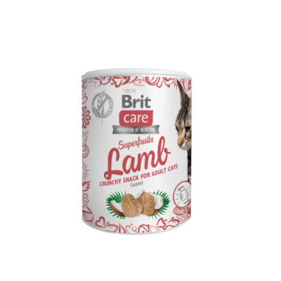 Ласощі для котів Brit Care Cat Snack Superfruits Lamb ягня, 100 г Ласощі для котів Brit Care Cat Snack Superfruits Lamb ягня, 100 г