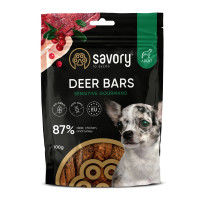 Джерки Savory Bars With Venison батончики для собак з олениною 100 г Джерки Savory Bars With Venison батончики для собак з олениною 100 г