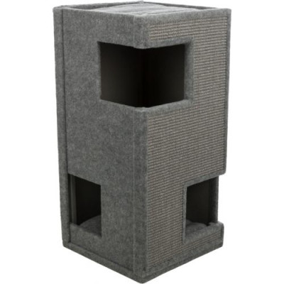 Дряпка Trixie Вежа Gabriel для котів, сизаль/фетр/фліс, 38х38х78 см (світло-сірий) Дряпка Trixie Вежа Gabriel для котів, сизаль/фетр/фліс, 38х38х78 см (світло-сірий)