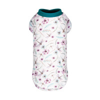 Футболка Pet Fashion Flora для собак бавовна трикотаж білий з квітковим принтом S Футболка Pet Fashion Flora для собак бавовна трикотаж білий з квітковим принтом S