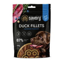 Джерки Savory Fillet Turkey With Duck, філе індички з качкою, 100 г Джерки Savory Fillet Turkey With Duck, філе індички з качкою, 100 г