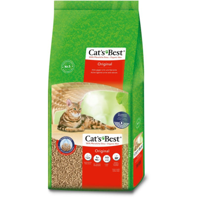 Наповнювач Cat’s Best для котячого туалету Original деревний 40 л / 17,2 кг Наповнювач Cat’s Best для котячого туалету Original деревний 40 л / 17,2 кг