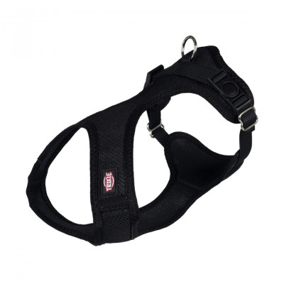 Шлея Trixie для собак Soft м_яка нейлон чорна розмір XS-S 35-45 см/15 мм