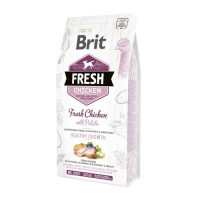 Сухий корм Brit Fresh для цуценят та молодих собак всіх порід, з куркою та картоплею, 2,5 кг Сухий корм Brit Fresh для цуценят та молодих собак всіх порід, з куркою та картоплею, 2,5 кг