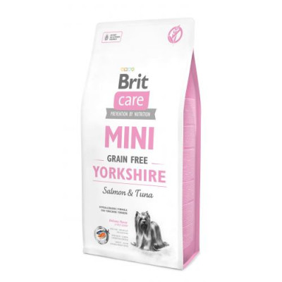 Сухий корм Brit Care GF Mini Yorkshire для йоркширських тер'єрів, з лососем та тунцем, 7 кг Сухий корм Brit Care GF Mini Yorkshire для йоркширських тер'єрів, з лососем та тунцем, 7 кг
