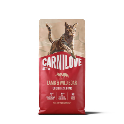 Корм сухий Carnilove Active Lamb & Wild Boar Sterilised для стерилізованих котів ягня і дикий кабан 6 кг Корм сухий Carnilove Active Lamb & Wild Boar Sterilised для стерилізованих котів ягня і дикий кабан 6 кг