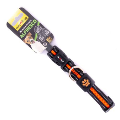 Нашийник GimDog Alfresco для собак, подвійний неопрен, помаранчевий, 2х28-40 см Нашийник GimDog Alfresco для собак, подвійний неопрен, помаранчевий, 2х28-40 см