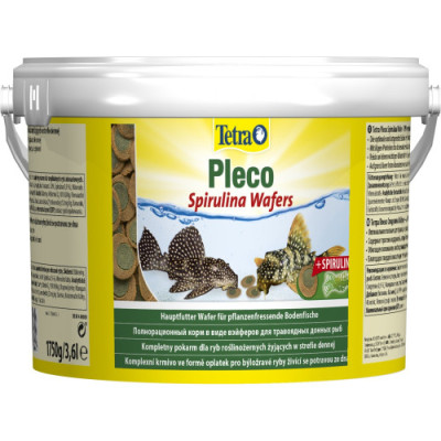Корм Tetra Pleco Spirulina Wafers для травоїдних донних рибок, 1,75 кг (пластинки) Корм Tetra Pleco Spirulina Wafers для травоїдних донних рибок, 1,75 кг (пластинки)
