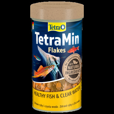 Корм сухий Tetra Min Flakes для тропічних акваріумних рибок в пластівцях 250 мл
