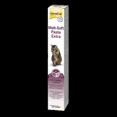 Паста GimCat Every Day Malt-Soft Paste Extra для котів для виведення шерсті зі шлунку 100 г Паста GimCat Every Day Malt-Soft Paste Extra для котів для виведення шерсті зі шлунку 100 г