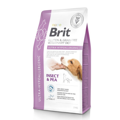 Корм сухий Brit VetDiet Dog Ultra-hypoallergenic для собак при проблемах з травленням з комахами 2 кг Корм сухий Brit VetDiet Dog Ultra-hypoallergenic для собак при проблемах з травленням з комахами 2 кг