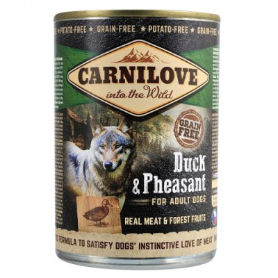 Вологий корм Carnilove Duck & Pheasant для собак, качка та фазан, 400 г Вологий корм Carnilove Duck & Pheasant для собак, качка та фазан, 400 г