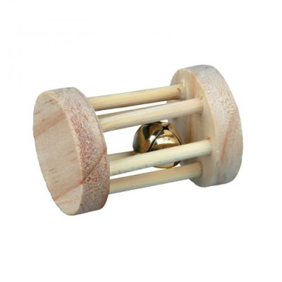 Іграшка Trixie Валик з дзвоником для гризунів, d:3,5 см, 5 см (дерево) Іграшка Trixie Валик з дзвоником для гризунів, d:3,5 см, 5 см (дерево)