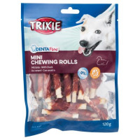 Ласощі Trixie Denta Fun Mini Chewing Rolls для собак Паличка для чищення зубів з качкою 6 см 120 г