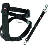Пояс-шлея безпеки Trixie в автомобіль для собак розмір L 70–90 см на 25 мм чорний Пояс-шлея безпеки Trixie в автомобіль для собак розмір L 70–90 см на 25 мм чорний
