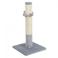 Дряпка Природа Д04 стовпчик з чотирма бубонами, сіра, 36х36х67 см Дряпка Природа Д04 стовпчик з чотирма бубонами, сіра, 36х36х67 см