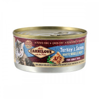 Корм вологий Carnilove Cat k консерви для дорослих котів з індичкою та лососем 100 г Корм вологий Carnilove Cat k консерви для дорослих котів з індичкою та лососем 100 г