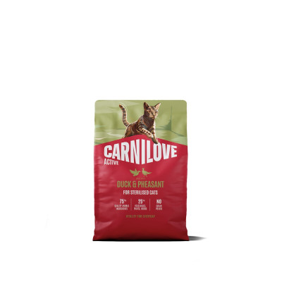 Корм сухий Carnilove Active Duck & Pheasant Sterilised для стерилізованих котів качка і фазан 2 кг Корм сухий Carnilove Active Duck & Pheasant Sterilised для стерилізованих котів качка і фазан 2 кг