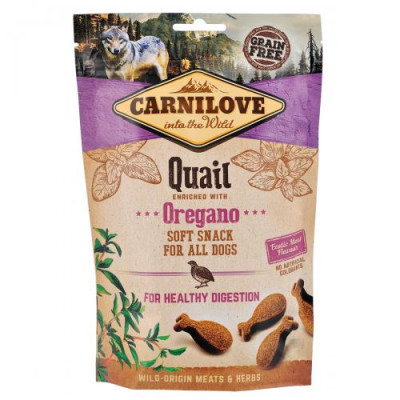 Ласощі Carnilove Dog Semi Moist для собак, перепілка та орегано, 200 г Ласощі Carnilove Dog Semi Moist для собак, перепілка та орегано, 200 г