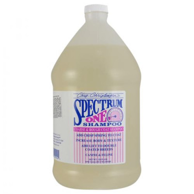 Шампунь Chris Christensen Spectrum One для собак та котів, для густої та жорсткої шерсті, 3.8 л Шампунь Chris Christensen Spectrum One для собак та котів, для густої та жорсткої шерсті, 3.8 л