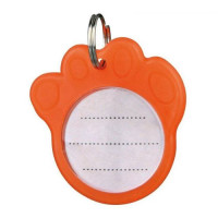 Адресниця-лапка Trixie для собак, флуоресцентна, пластикова, 3,5 см Адресниця-лапка Trixie для собак, флуоресцентна, пластикова, 3,5 см