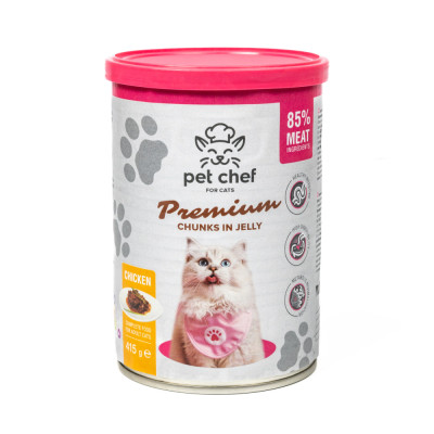 Вологий корм для котів Pet Chef з Куркою 415 г Вологий корм для котів Pet Chef з Куркою 415 г
