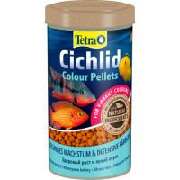 Корм Tetra Cichlid Colour для всіх цихлід, для яскравості забарвлення, 500 мл (гранули) Корм Tetra Cichlid Colour для всіх цихлід, для яскравості забарвлення, 500 мл (гранули)