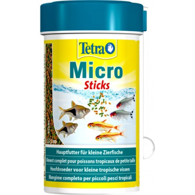Корм Tetra Micro Sticks для акваріумних дрібних рибок мікропалички 100 мл Корм Tetra Micro Sticks для акваріумних дрібних рибок мікропалички 100 мл