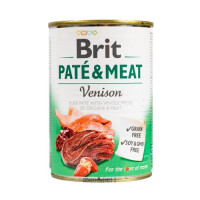 Вологий корм Brit Care Pate & Meat для собак, з олениною, 400 г Вологий корм Brit Care Pate & Meat для собак, з олениною, 400 г