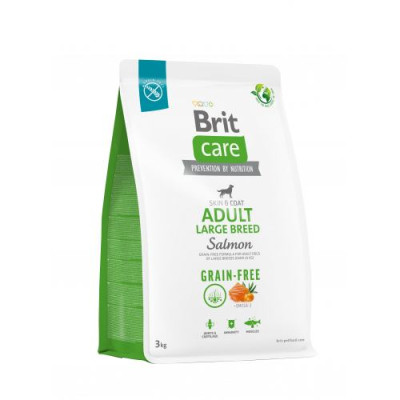 Сухий корм Brit Care Dog Grain-free Adult Large Breed для собак великих порід, беззерновий з лососем, 3 кг Сухий корм Brit Care Dog Grain-free Adult Large Breed для собак великих порід, беззерновий з лососем, 3 кг