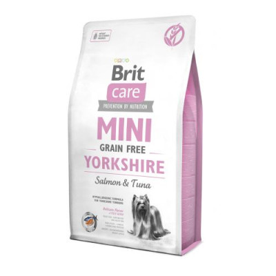 Сухий корм Brit Care GF Mini Yorkshire для йоркширських тер'єрів, з лососем та тунцем, 2 кг Сухий корм Brit Care GF Mini Yorkshire для йоркширських тер'єрів, з лососем та тунцем, 2 кг