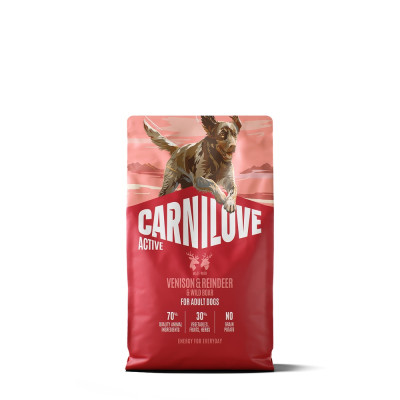 Корм сухий Carnilove Active Venison & Reindeer & Wild Boar Active Adults для активних cобак оленина і дикий кабан 4 кг