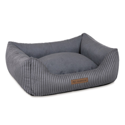 Лежак Pet Fashion DEVID для собак темно-сірий 62х50х19 см