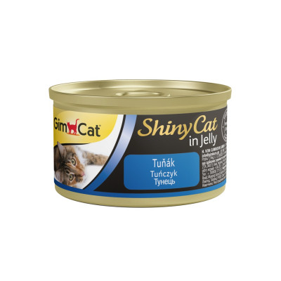 Корм вологий GimCat Shiny Cat для котів з тунцем в желе 70 г Корм вологий GimCat Shiny Cat для котів з тунцем в желе 70 г