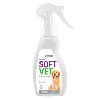 Спрей Provet SOFTVET захист від погризів для собак 250 мл Спрей Provet SOFTVET захист від погризів для собак 250 мл
