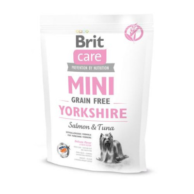 Сухий корм Brit Care GF Mini Yorkshire для йоркширських тер'єрів, з лососем та тунцем, 400 г Сухий корм Brit Care GF Mini Yorkshire для йоркширських тер'єрів, з лососем та тунцем, 400 г