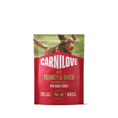 Корм вологий Carnilove Turkey & Duck with Timothy Grass для собак паштет індичка і качка з тимофіївкою 300 г Корм вологий Carnilove Turkey & Duck with Timothy Grass для собак паштет індичка і качка з тимофіївкою 300 г