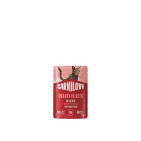 Корм вологий Carnilove Jelly Turkey with Valerian для котів індичка і валеріана в желе 85 г Корм вологий Carnilove Jelly Turkey with Valerian для котів індичка і валеріана в желе 85 г