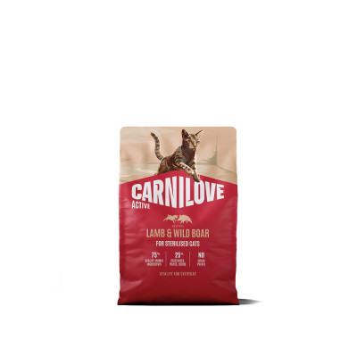 Корм сухий Carnilove Active Lamb & Wild Boar Sterilised для стерилізованих котів ягня і дикий кабан 2 кг Корм сухий Carnilove Active Lamb & Wild Boar Sterilised для стерилізованих котів ягня і дикий кабан 2 кг