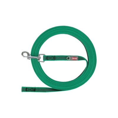 Повідець Trixie Tracking leash для собак прогумований S-M 5 м 15 мм зелений