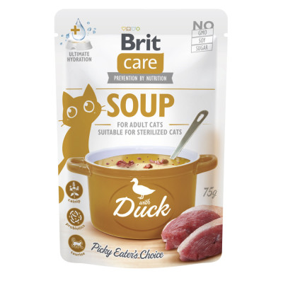 Корм вологий Brit Care Soup Duck д/котів суп з качкою 75 г Корм вологий Brit Care Soup Duck д/котів суп з качкою 75 г