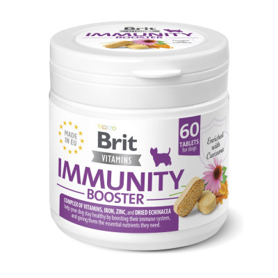 Вітаміни Brit Vitamins Immunity Booster для собак для імунітету 60 таблеток Вітаміни Brit Vitamins Immunity Booster для собак для імунітету 60 таблеток