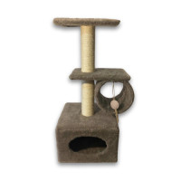 Дряпка Природа Саванна для котів з барабаном капучино 38x38x90 см