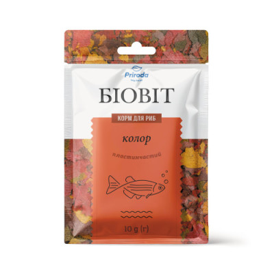 Корм Природа Біовіт «Колор» для яскраво-забарвлених риб, пластинчатий, 10 г Корм Природа Біовіт «Колор» для яскраво-забарвлених риб, пластинчатий, 10 г