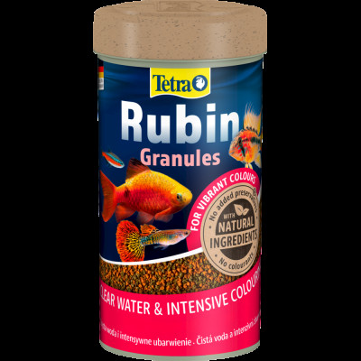 Корм Tetra Rubin Granules для акваріумних рибок для яскравості забарвлення гранули 100 г/ 250 мл