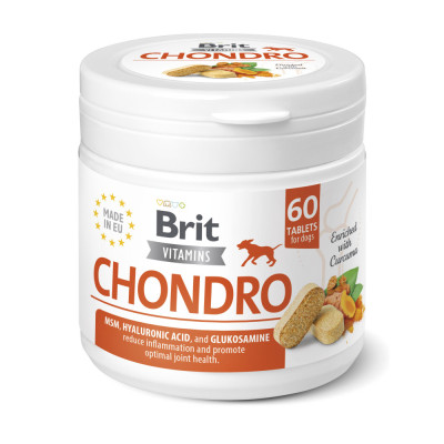 Вітаміни Brit Vitamins Chondro для собак для суглобів 60 таблеток Вітаміни Brit Vitamins Chondro для собак для суглобів 60 таблеток