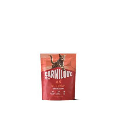 Корм сухий Carnilove Active Beef & Venison Sterilised для стерилізованих котів яловичина та оленина 400 г Корм сухий Carnilove Active Beef & Venison Sterilised для стерилізованих котів яловичина та оленина 400 г